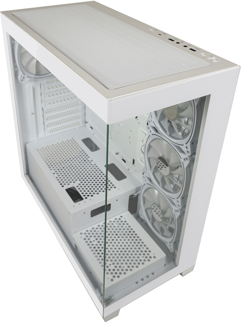 Obudowa LC-Power 715W Gaming Seamless Pale X Mid-Tower White (LC-715W-ON) - obraz 1