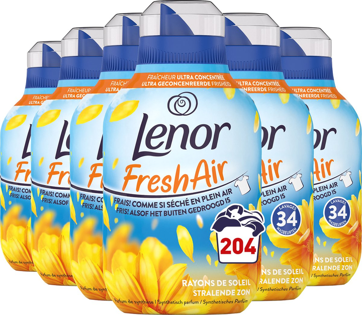 Кондиціонер для білизни Lenor FreshAir Rayons de Soeil 6x476 г (8006540850497) - зображення 1