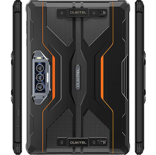 Защищенный планшет 11" 6ГБ/256ГБ, 20000мАч, 48+32Мп, IP69K, LTE, Black-Orange - изображение 4