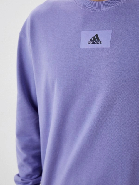 Bluza bez kaptura męska Adidas M Fv Swt HE4347 M Jasnofioletowa (4065424088177) - obraz 5