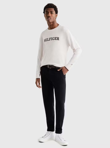 Джемпер чоловічий Tommy Hilfiger Regular Fit MW0MW31584 L Білий (8720644183205) - зображення 3