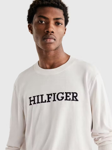 Джемпер чоловічий Tommy Hilfiger Regular Fit MW0MW31584 L Білий (8720644183205) - зображення 5