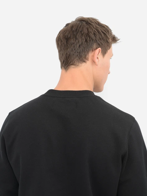 Bluza bez kaptura męska Calvin Klein Jeans J30J314536-BAE S Czarna (8719852241623) - obraz 5