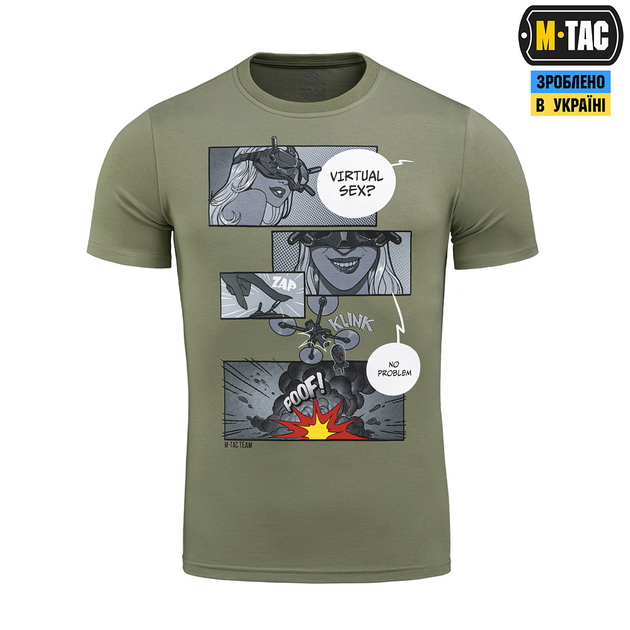 Футболка M-Tac Comics Drone Girl Light Olive 2XL - зображення 2