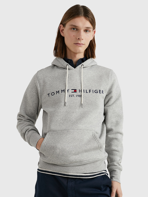 Худі чоловіче Tommy Hilfiger MW0MW10752-501 L Сіре (8719858491978) - зображення 1