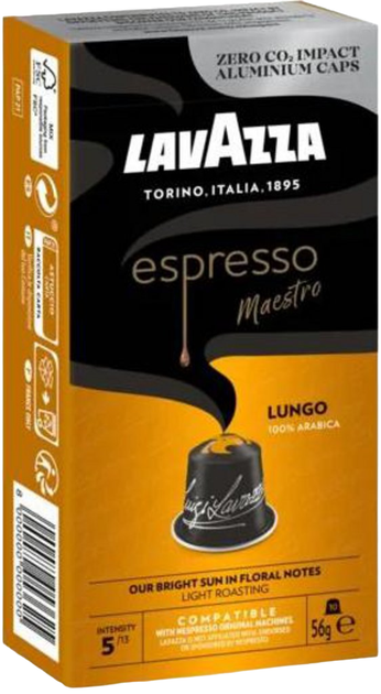 Kawa w kapsułkach Lavazza Espresso Maestro Lungo 10 szt (8000070053571)  - obraz 1