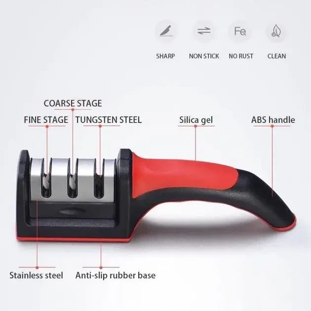 Точилка для ножей точило Tungsten Home Kitchen Черный для ножа (SN9QI12427) - изображение 8