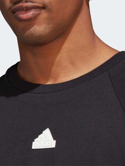 Bluza bez kaptura męska Adidas M Fi 3S Ls IC3755 XL Czarna (4066752425061) - obraz 4