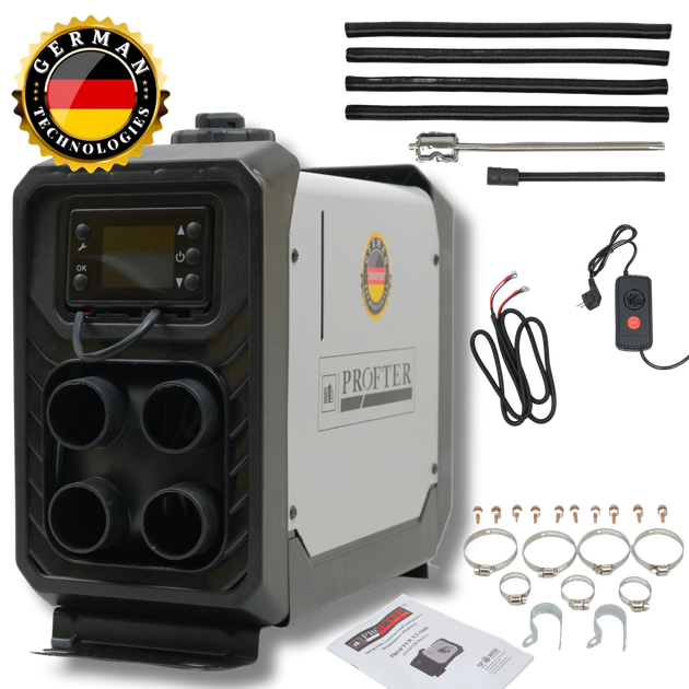 Универсальный автономный дизельный обогреватель Profter XT-5000 White 220V (12-24V) - изображение 4