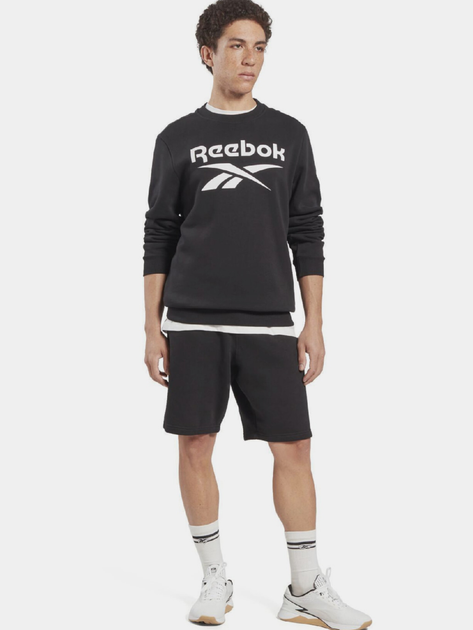 Світшот чоловічий Reebok Identity Big 100050269 2XL Чорний (4066751148176) - зображення 3