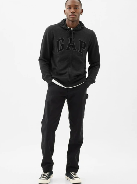 Bluza męska rozpinana z kapturem GAP 868454-04 L Ciemnoszara (1200133052252) - obraz 3