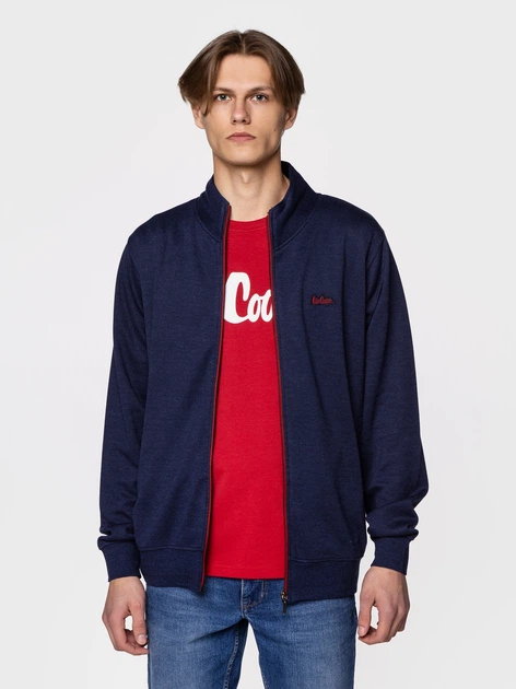 Bluza męska rozpinana streetwear z kołnierzykiem Lee Cooper Enzo-4233 L Granatowa (5904347393816) - obraz 3