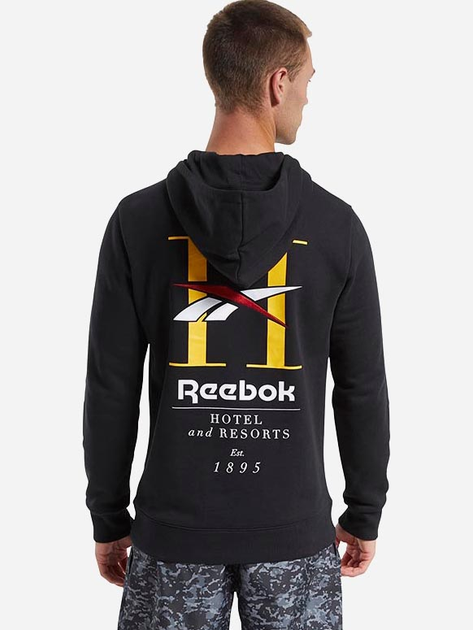 Bluza męska z kapturem Reebok Classic GP Hotel Hoodie FT7456 M Czarna (4060522481790) - obraz 2