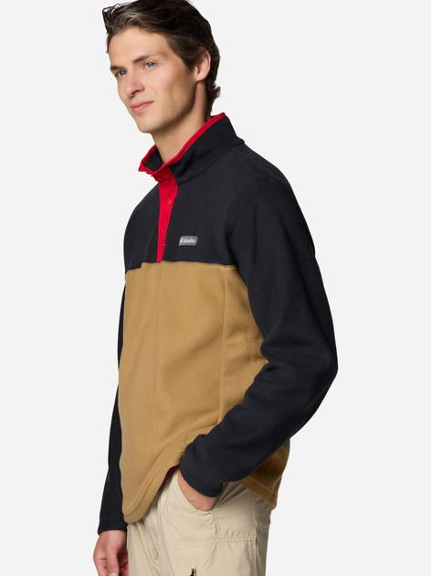 Толстовка на флісі чоловіча Columbia Steens Mountain Half Snap II 2097721259 XXL Коричневий/Чорний (195981427387) - зображення 4