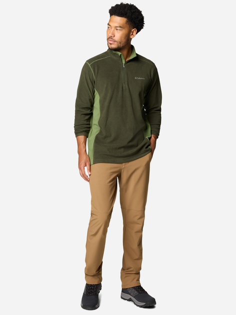 Толстовка на флісі чоловіча Columbia Klamath Range II Half Zip 1352472366 XL Зелена (195980978804) - зображення 3