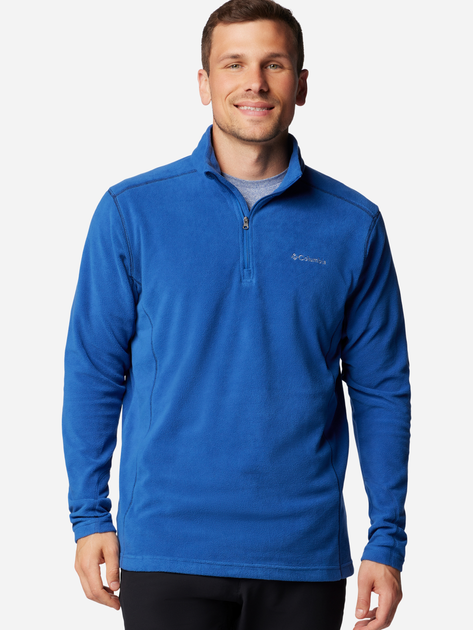 Толстовка на флісі чоловіча Columbia Klamath Range II Half Zip 1352472441 L Синя (195980978750) - зображення 4