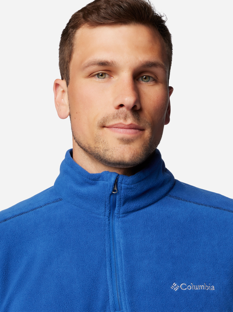 Толстовка на флісі чоловіча Columbia Klamath Range II Half Zip 1352472441 XXL Синя (195980978736) - зображення 5