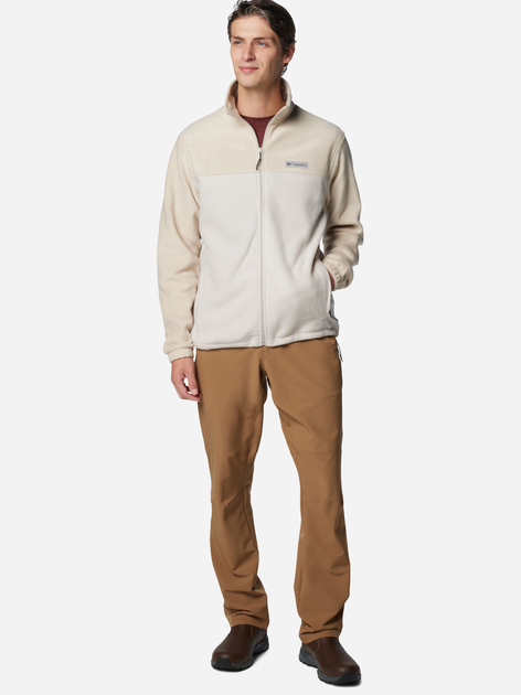 Толстовка на блискавці чоловіча Columbia Steens Mountain Full Zip 2.0 1476671273 XXL Бежевий/Білий (195981307269) - зображення 3