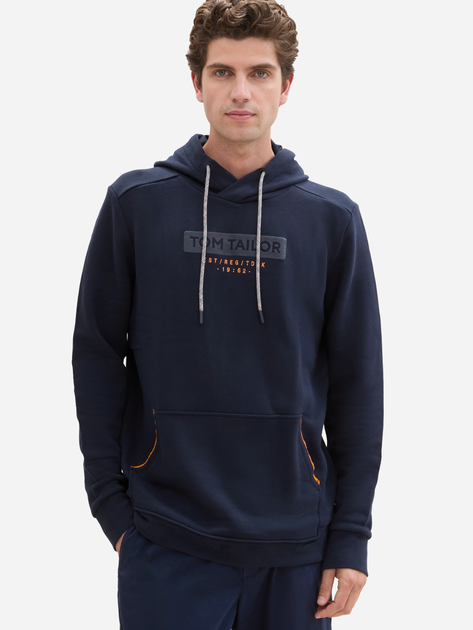 Худі чоловіче Tom Tailor 1043391 S Темно-синє (4068127102959) - зображення 4