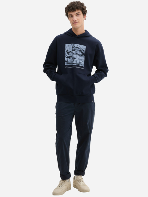 Худі чоловіче Tom Tailor 1043302 XL Темно-синє (4068127200938) - зображення 3