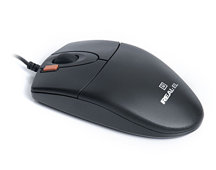 Мышь REAL-EL RM-220, Black, USB - изображение 2
