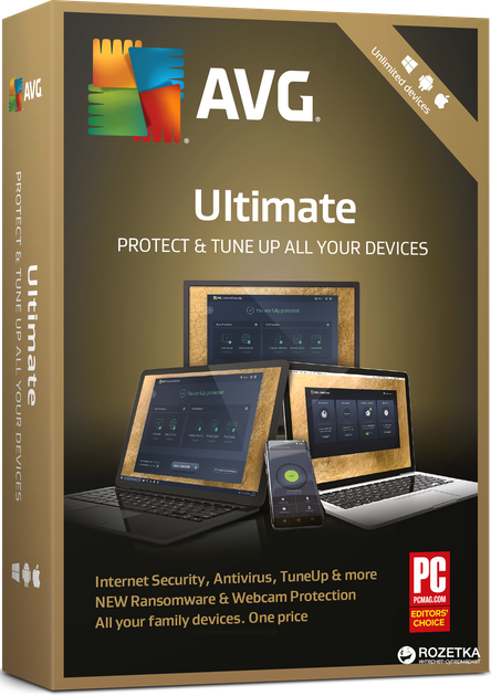 Антивирус AVG Ultimate на 1 год (электронная лицензия) (gsl.0.x.0.12) - Фото 1 Антивирус AVG Ultimate на 1 год (электронная лицензия) (gsl.0.x.0.12) - изображение 1