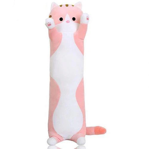 Мягкая игрушка-обнимашка "Кот батон", 45 см (розовый) (TS01091996224051) - Фото 1 Мягкая игрушка-обнимашка "Кот батон", 45 см (розовый) (TS01091996224051) - изображение 1