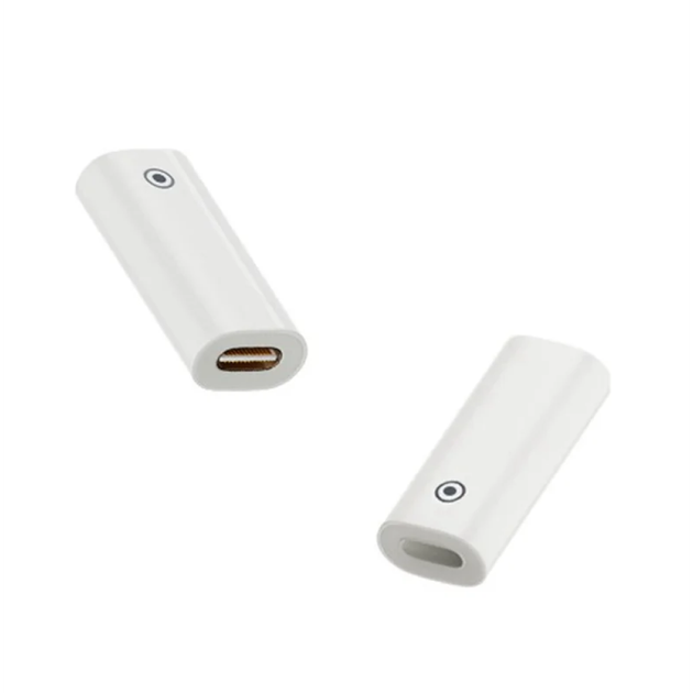 Адаптер для стилуса Apple Pencil 1st gen Lightning (female) to Type-C (female) Белый - изображение 2
