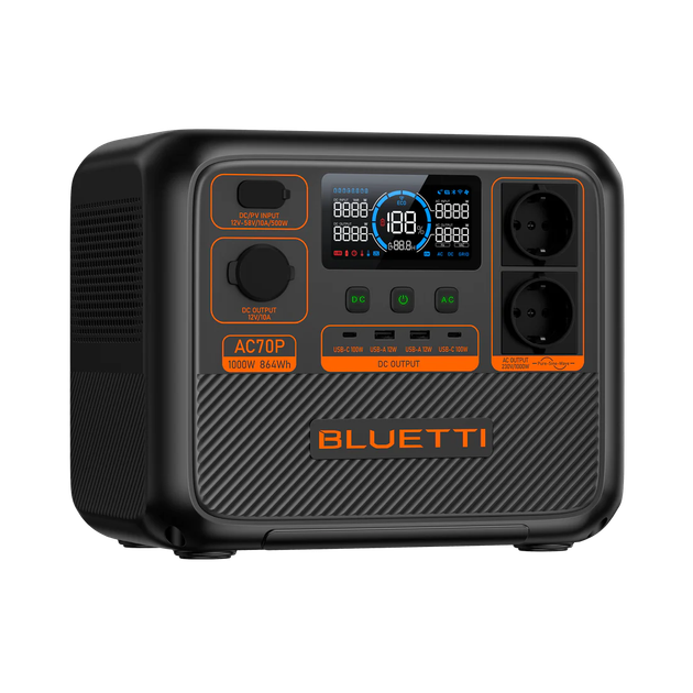 Портативна зарядна станція Bluetti AC70P (864Wh) (AC70P) - зображення 2