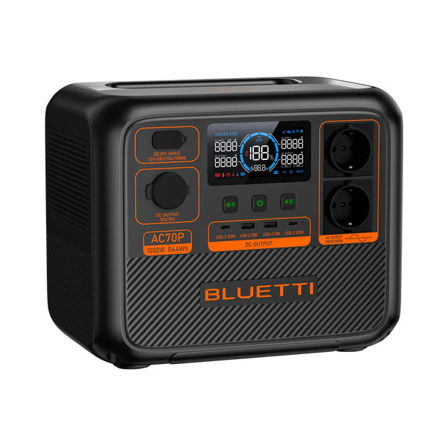 Портативна зарядна станція Bluetti AC70P (864Wh) (AC70P) - зображення 4