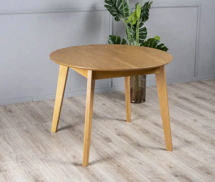 Стол Марс обеденный раскладной 100/140x100x75 Дуб PRESTOL - изображение 4
