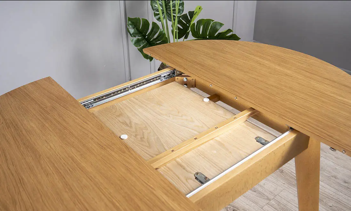 Стол Марс обеденный раскладной 100/140x100x75 Дуб PRESTOL - изображение 8