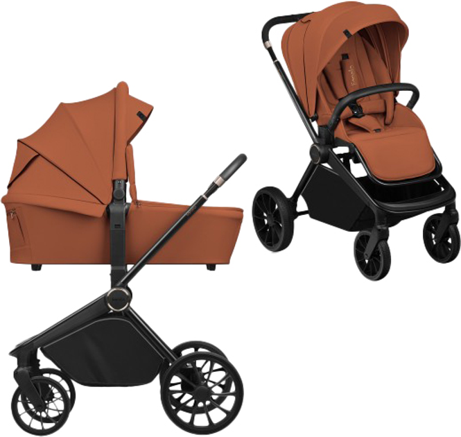 Универсальная коляска 2 в 1 Lionelo Mika Plus Brown Rust (LO-MIKA PLUS 2IN1 BROWN RUST) - изображение 1