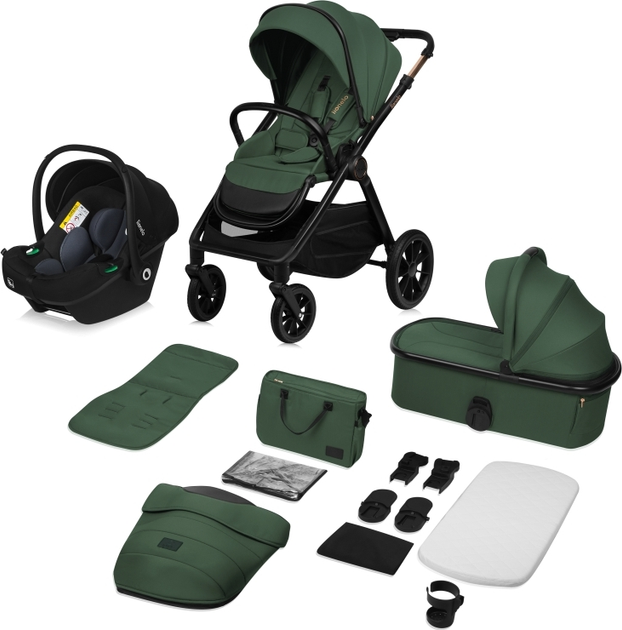 Универсальная коляска 3 в 1 Lionelo Layla Green Forest (LO-LAYLA 3IN1 GREEN FOREST) - изображение 10