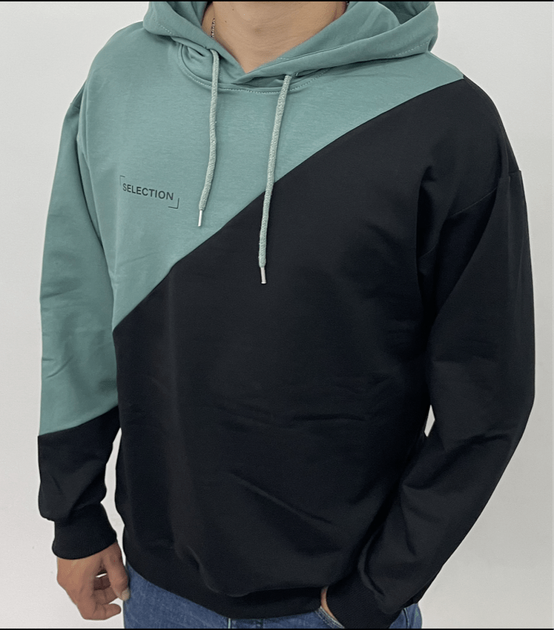 Худи с надписью SELECTION - HECTOR - 17290 - XXL - Зеленый/Черный - Фото 1 Худи с надписью SELECTION - HECTOR - 17290 - XXL - Зеленый/Черный - изображение 1