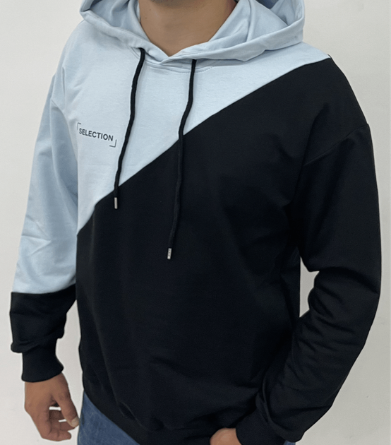 Худи с надписью SELECTION - HECTOR - 17290 - XL - Голубой/Черный - Фото 1 Худи с надписью SELECTION - HECTOR - 17290 - XL - Голубой/Черный - изображение 1