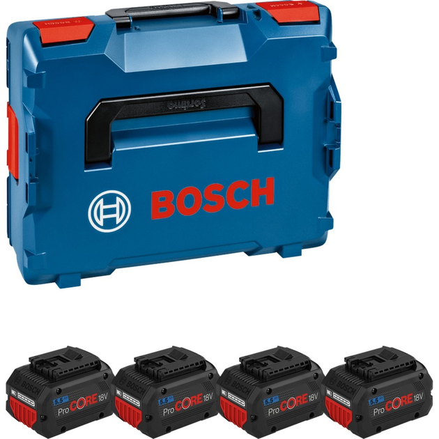 Akumulatory do narzędzi Bosch ProCORE 18 V 5.5 Ah Professional 4 szt. (4059952638942) - obraz 1