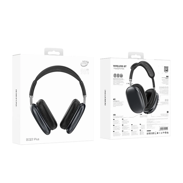 Беспроводные наушники BOROFONE BO22 Plus Elegant BT5.4 headphones 800mAh Deep Space Grey (6941991115219) - изображение 5