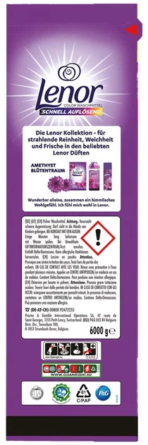 Порошок для стирки Lenor Amethyst Color 6 кг (8700216093637) - изображение 3