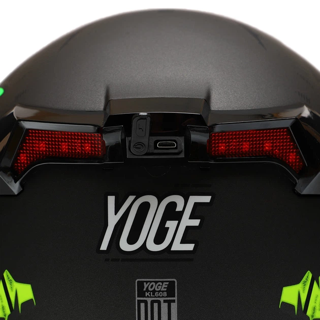 Мотошолом модуляр (flip-up) YOGE Пасть крокодила M-9399-2 (ABS/EPS, розмір L, чорний-лимонний) - Фото 18 Мотошолом модуляр (flip-up) YOGE Пасть крокодила M-9399-2 (ABS/EPS, розмір L, чорний-лимонний) - зображення 18