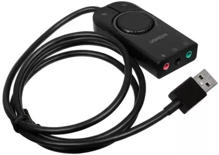 Звуковая карта внешняя USB - UGREEN CM129 USB External Stereo Sound Adapter кабель 1 метр (50599) - изображение 1