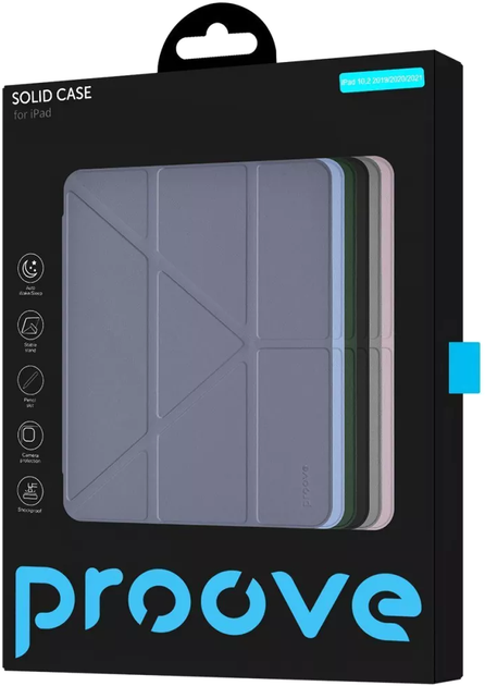 Чехол для планшета Proove Solid Case для Apple iPad 10.2" 2019/2020/2021 Lavender Gray (580940035) - изображение 2