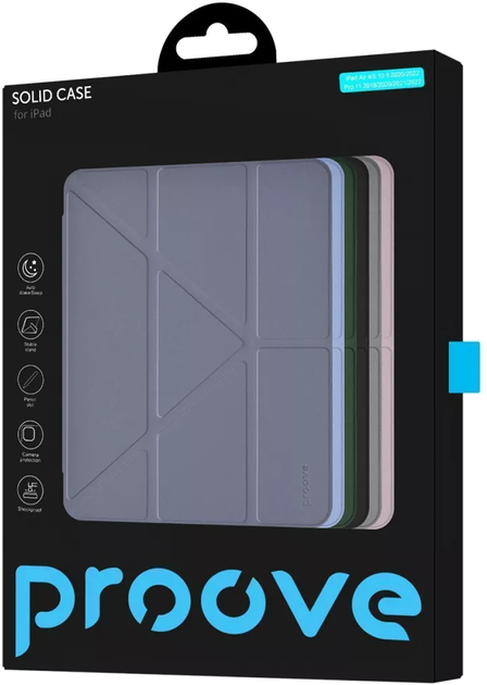 Чехол для планшета Proove Solid Case для Apple iPad Air 4/5 10.9 2020/2022 / Pro 11 2018/2020/2021/2022 Lavender Gray (580960035) - изображение 2