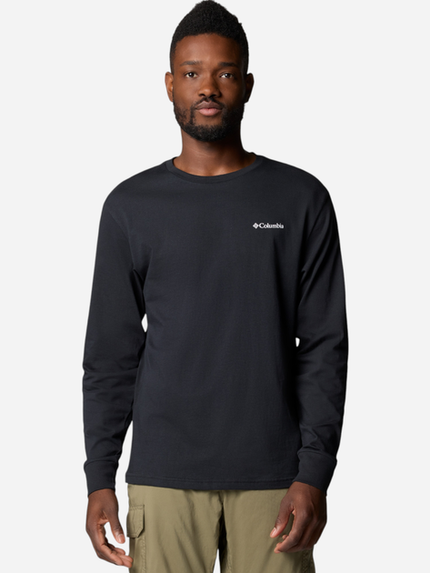 Лонгслів чоловічий Columbia North Cascades Long Sleeve Tee 1834021009 S Чорний (195981686067) - зображення 1