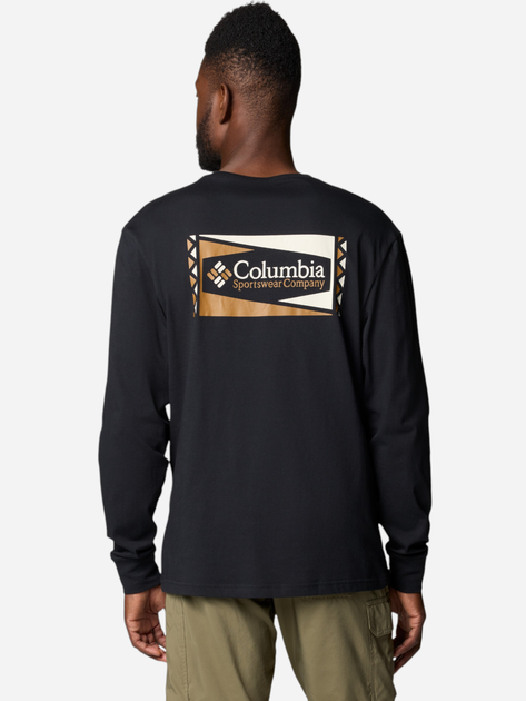 Longsleeve męski Columbia North Cascades Long Sleeve Tee 1834021008 L Czarny (195981693263) - obraz 2