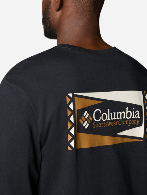 Лонгслів чоловічий Columbia North Cascades Long Sleeve Tee 1834021008 S Чорний (195981693287) - зображення 6
