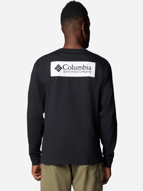 Longsleeve męski Columbia North Cascades Long Sleeve Tee 1834021009 M Czarny (195981686050) - obraz 2