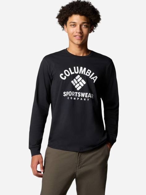 Лонгслів чоловічий Columbia Rockaway River Graphic LS Tee 2022191009 L Чорний (195981216394) - зображення 1