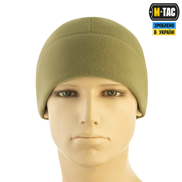 Шапка M-Tac Watch Cap Elite фліс (320г/м2) Tan S - зображення 2