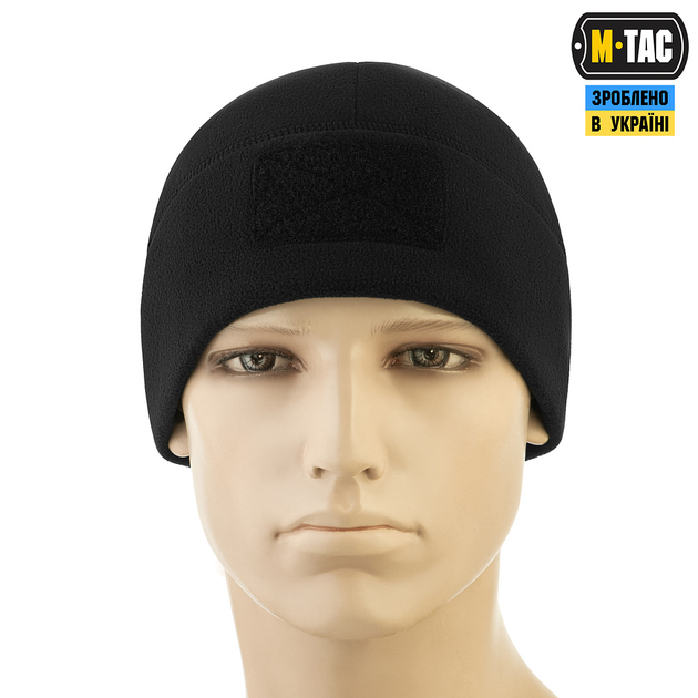 Шапка M-Tac Watch Cap Elite фліс (320г/м2) з липучкою Black M - зображення 2